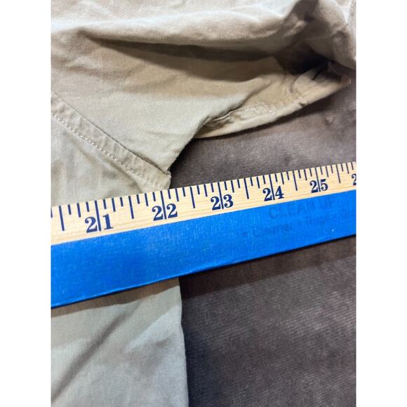 Fender Acoustics Short Sleeve Tan Button Up shirt Embroidered Medium - Picture 8 of 9